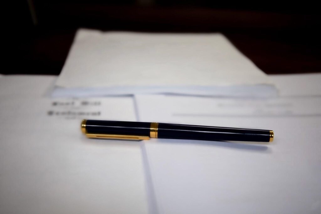 Signing a legal will document for inheritance planning and registration in Mumbai India