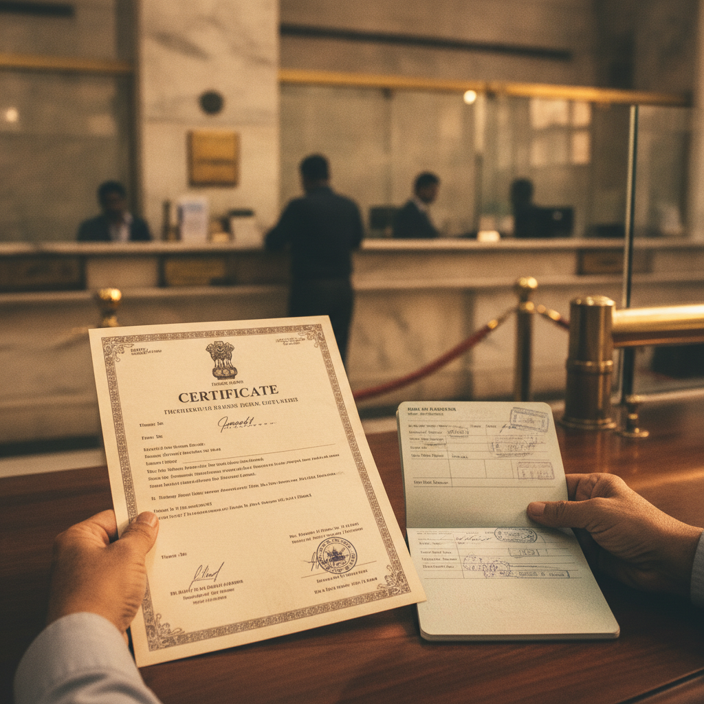 Surviving Member Certificate for bank claim in Delhi