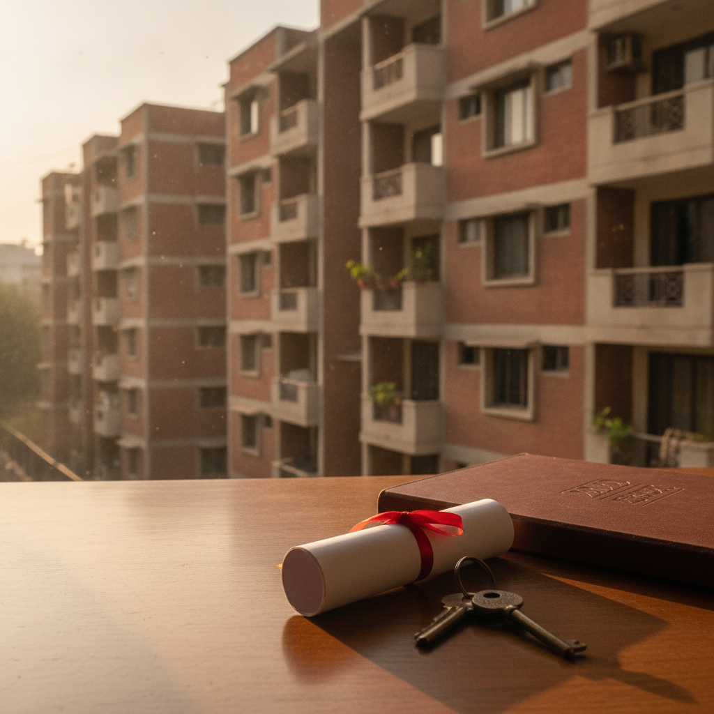 Surviving Member Certificate for DDA flat transfer after death