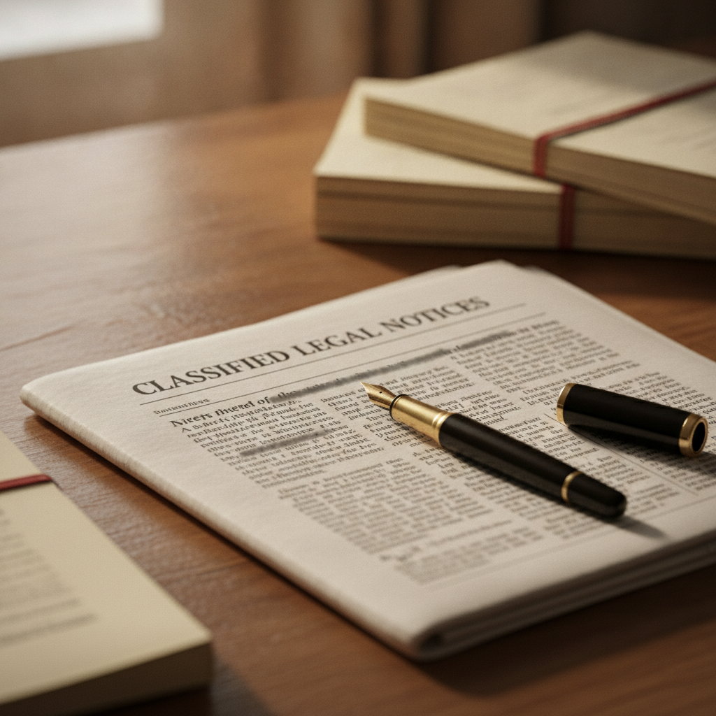 Newspaper publication rules for succession certificate petitions
