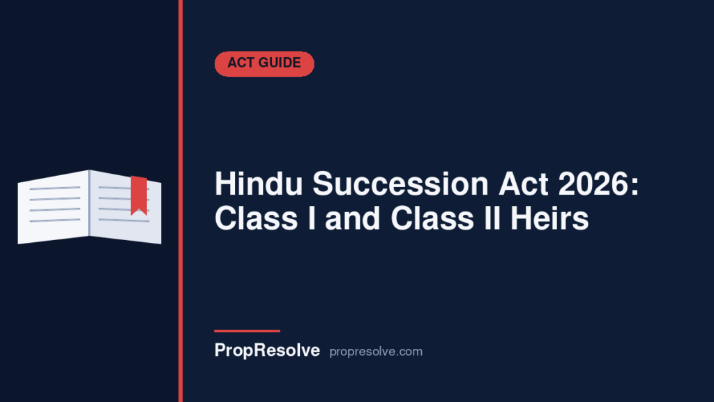 Hindu Succession Act Class I and Class II heirs explained - PropResolve