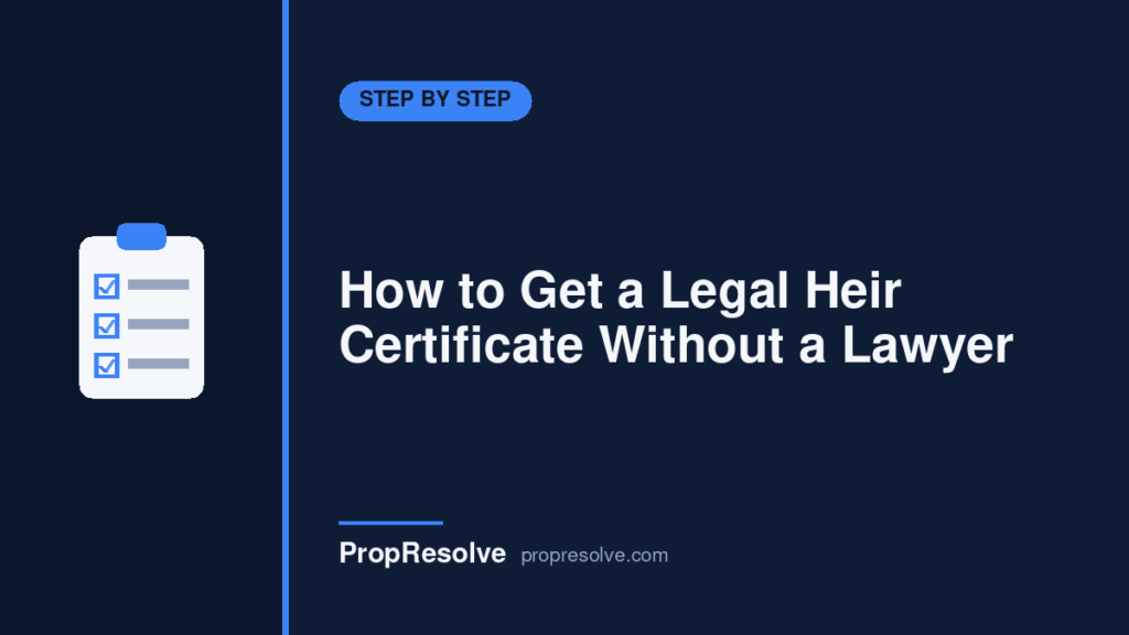 How to get a Legal Heir Certificate without a lawyer - step by step guide